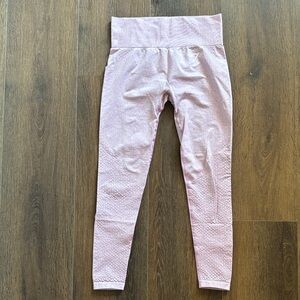 Gymshark Light Pink Textured Leggings